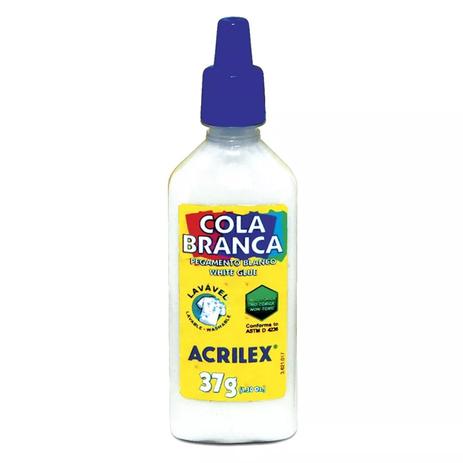 Cola Liquida Branca 37g Acrilex Menor preço em Cola Liquida Branca 37g Acrilex