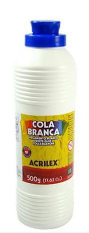 Cola Liquida Branca 500 Gramas Acrilex Menor preço em Cola Liquida Branca 500 Gramas Acrilex