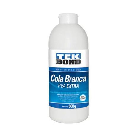 Cola Líquida Branca Tekbond PVA Extra - 500g Menor preço em Cola Líquida Branca Tekbond PVA Extra - 500g