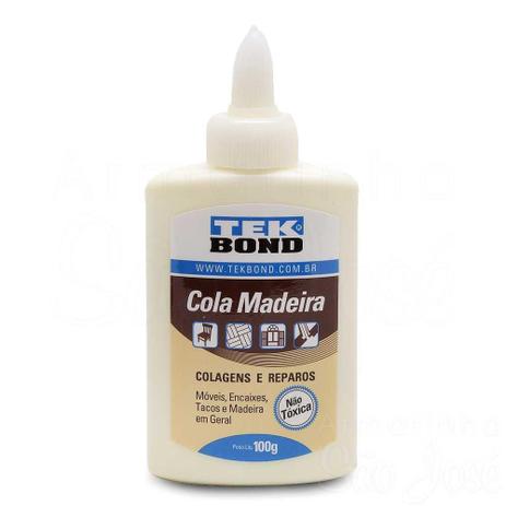 Cola Madeira 100g Tekbond - Tek bond Menor preço em Cola Madeira 100g Tekbond - Tek bond