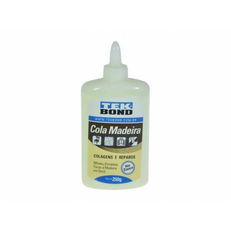 Cola Madeira 250g Tekbond - Tek bond Menor preço em Cola Madeira 250g Tekbond - Tek bond