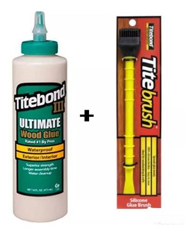 Cola Madeira Titebond 3 Luthieria 473ml + Pincel Titebrush Menor preço em Cola Madeira Titebond 3 Luthieria 473ml + Pincel Titebrush