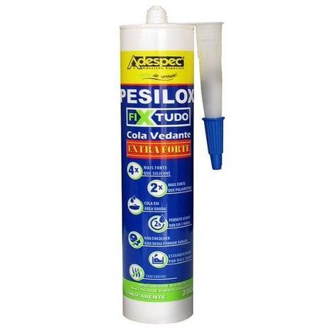 Cola multiuso Adespec pesilox fixtudo + pistola aplicadora 280gr incolor Menor preço em Cola multiuso Adespec pesilox fixtudo + pistola aplicadora 280gr incolor