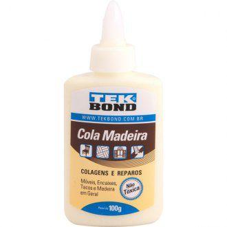 Cola para madeira 100 g TEK BOND Menor preço em Cola para madeira 100 g TEK BOND
