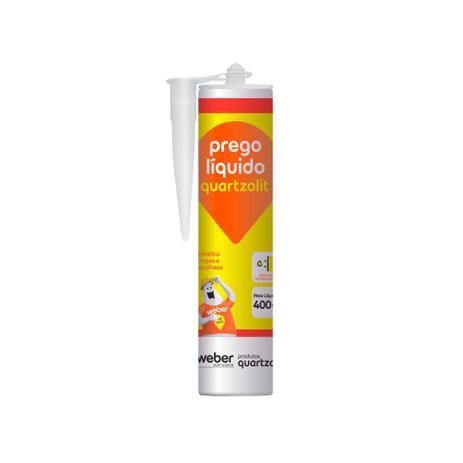 Cola prego liquido 400g Quartzolit - Weber Quartzolit Menor preço em Cola prego liquido 400g Quartzolit - Weber Quartzolit