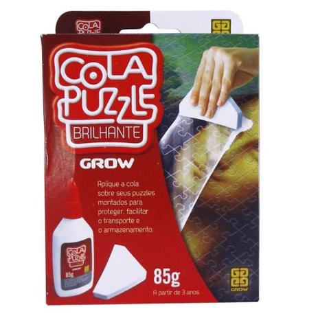 Cola Puzzle Brilhante Grow p/ Colar seu Quebra Cabeça Menor preço em Cola Puzzle Brilhante Grow p/ Colar seu Quebra Cabeça
