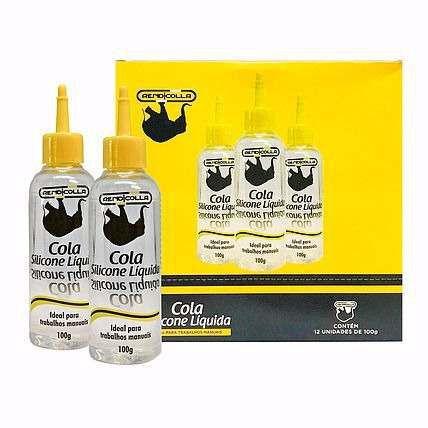 Cola Silicone Líquida 100g 12 Unidades Rendicolla Menor preço em Cola Silicone Líquida 100g 12 Unidades Rendicolla