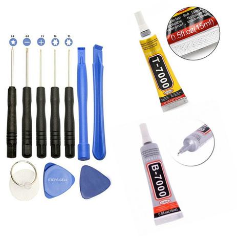 Cola T7000 B7000 15ml Para Reparos Celular Kit C/ 2 Unidades - KIT COM 2 UNIDADE DE COLA Menor preço em Cola T7000 B7000 15ml Para Reparos Celular Kit C/ 2 Unidades - KIT COM 2 UNIDADE DE COLA