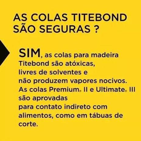 Cola Titebond 3/ 946ml Madeira Móveis Luthieria Marcenaria Menor preço em Cola Titebond 3/ 946ml Madeira Móveis Luthieria Marcenaria