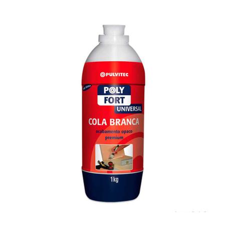 Cola Universal Polyfort 1 kg branco Pulvitec Menor preço em Cola Universal Polyfort 1 kg branco Pulvitec