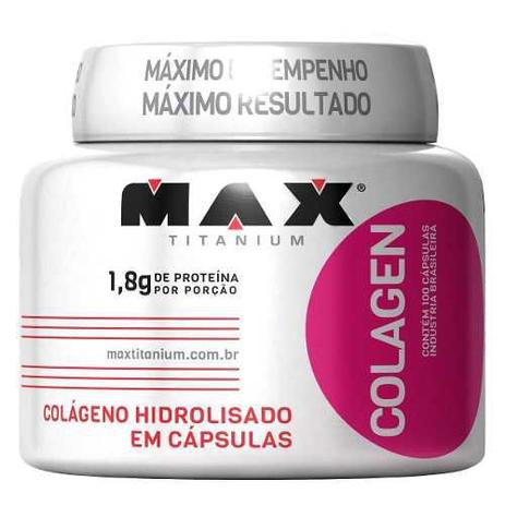 Colagen 500 100 Caps - Max Titanium Menor preço em Colagen 500 100 Caps - Max Titanium