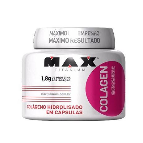 Colagen 500 - 100 cápsulas - Max Titanium Menor preço em Colagen 500 - 100 cápsulas - Max Titanium