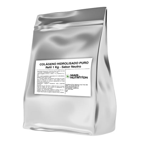 Colageno Hidrolisado 1 Kilo Quilo 1Kg - Mais nutrition é ruim? Colageno Hidrolisado 1 Kilo Quilo 1Kg - Mais nutrition é boa?