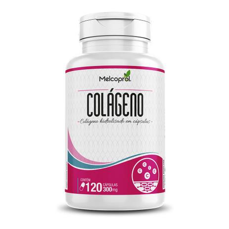 Colageno Hidrolisado 100 Puro 300mg 120 Cápsulas Melcoprol Menor preço em Colageno Hidrolisado 100 Puro 300mg 120 Cápsulas Melcoprol