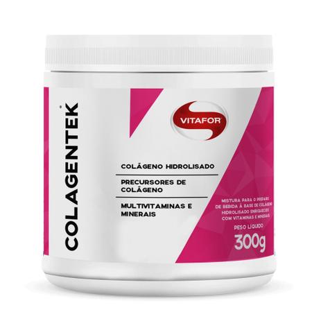 Colágeno Hidrolisado Colagentek Sabor Natural - Vitafor - 300g Menor preço em Colágeno Hidrolisado Colagentek Sabor Natural - Vitafor - 300g