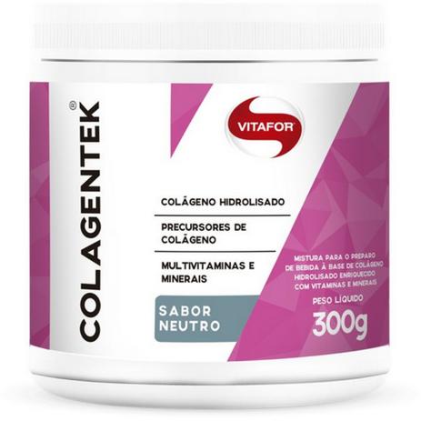Colágeno Hidrolisado Colagentek Vitafor 300g Neutro Menor preço em Colágeno Hidrolisado Colagentek Vitafor 300g Neutro
