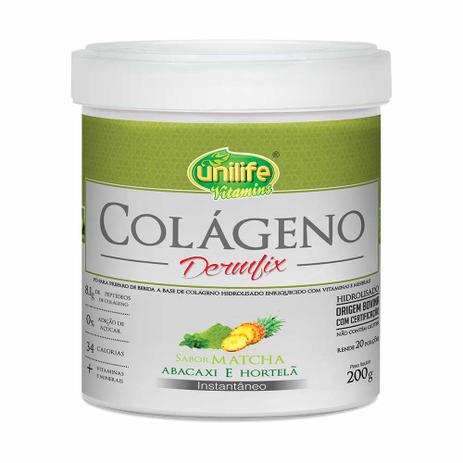 Colágeno Hidrolisado em Pó Dermfix Abacaxi com Hortelã - Unilife - 200g Menor preço em Colágeno Hidrolisado em Pó Dermfix Abacaxi com Hortelã - Unilife - 200g
