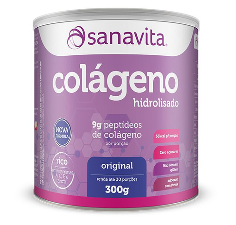 Colágeno Hidrolisado em pó Sanavita 300g Original é boa?