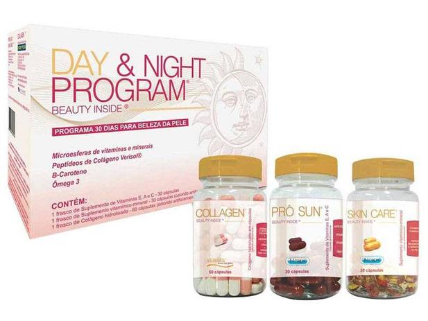 Colágeno / Vitamina Day & Night Program - 120 Cápsulas - Probiótica