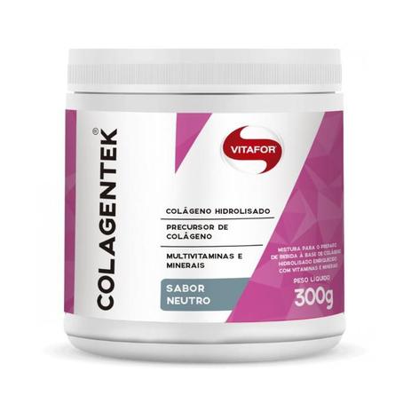 Colagentek Hidrolisado sabor Neutro 300g - Vitafor Menor preço em Colagentek Hidrolisado sabor Neutro 300g - Vitafor