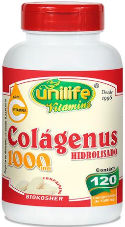Colágenus Colágeno Hidrolisado + Vitamina C Unilife 120 Comp 1000mg Menor preço em Colágenus Colágeno Hidrolisado + Vitamina C Unilife 120 Comp 1000mg