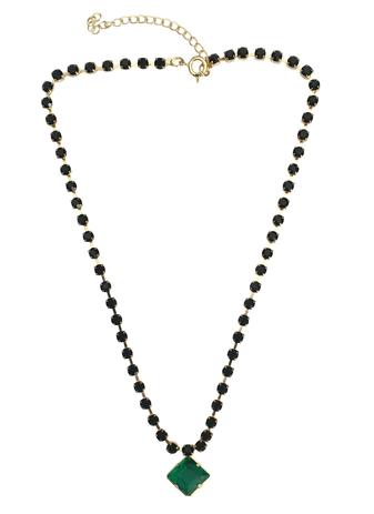 Colar Choker Folheado A Ouro Com Pedra Verde - Danny joaninha Menor preço em Colar Choker Folheado A Ouro Com Pedra Verde - Danny joaninha