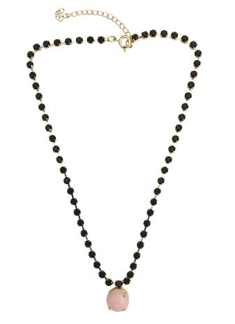 Colar Choker Folheado Ouro Com Pedra Rosa - Danny Joaninha Menor preço em Colar Choker Folheado Ouro Com Pedra Rosa - Danny Joaninha