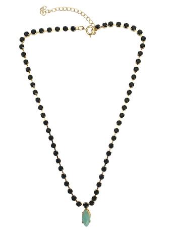Colar Choker Folheado Ouro Com Pedra Verde Claro - Danny joaninha Menor preço em Colar Choker Folheado Ouro Com Pedra Verde Claro - Danny joaninha