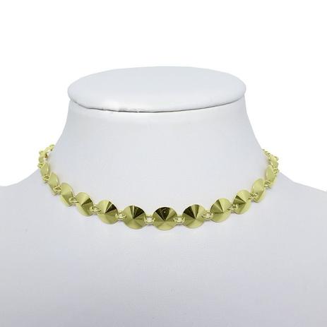Colar Choker Pontiagudo Folheado a Ouro 18k - Lunozê Menor preço em Colar Choker Pontiagudo Folheado a Ouro 18k - Lunozê
