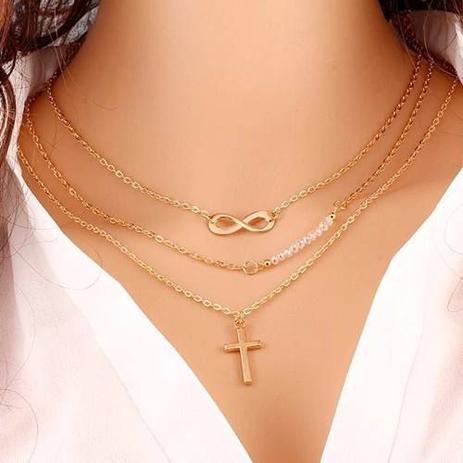 Colar Gargantilha Corrente Feminino Banhado A Ouro Perola - Colleshop Menor preço em Colar Gargantilha Corrente Feminino Banhado A Ouro Perola - Colleshop