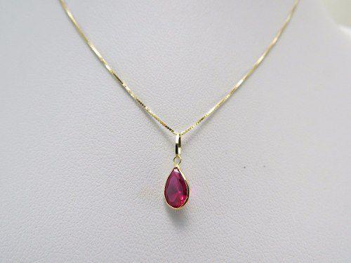 Colar Gargantilha Veneziana 45cm Ponto De Luz Gota Vermelha Rubi Em Ouro 18k-750 - Dr joias Menor preço em Colar Gargantilha Veneziana 45cm Ponto De Luz Gota Vermelha Rubi Em Ouro 18k-750 - Dr joias