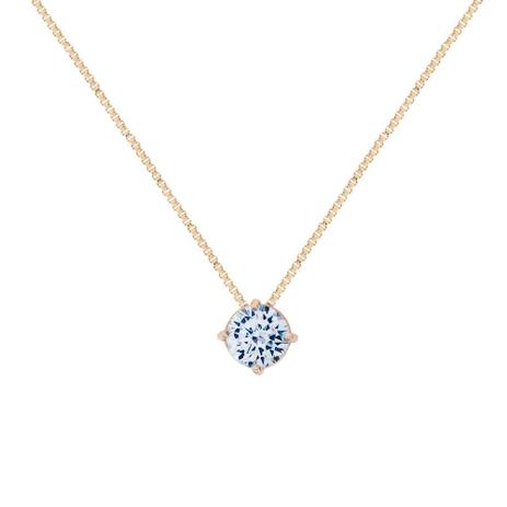 Colar Pingente Solitário Zircônia Cristal Folheado Ouro 18k - Drusi semi joias é boa?