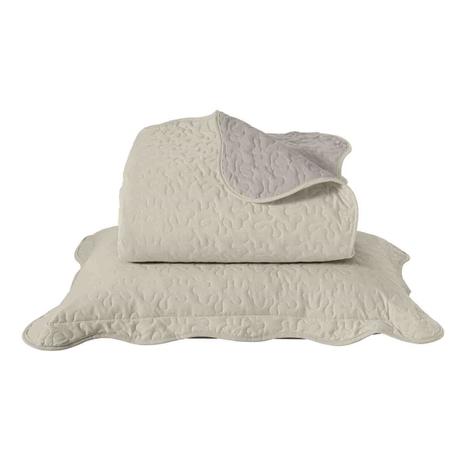 Colcha Casal Boutis T 220 x 240cm Bege Santista Menor preço em Colcha Casal Boutis T 220 x 240cm Bege Santista