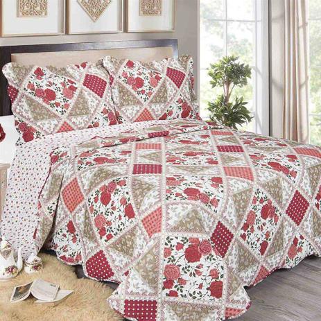 Colcha Casal Evolution Patchwork 3 PÇAS 150 Fios Canton Camesa é ruim? Colcha Casal Evolution Patchwork 3 PÇAS 150 Fios Canton Camesa é boa?