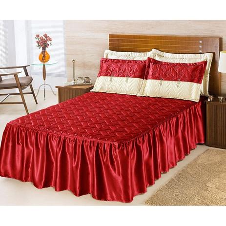 Colcha Casal Padrão Mel - 03 Peças - Decorativa Menor preço em Colcha Casal Padrão Mel - 03 Peças - Decorativa