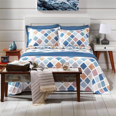 Colcha / Cobre Leito Casal Piquet Estampado 2,00m X 2,20m - Dohler - Dohler S.A. Menor preço em Colcha / Cobre Leito Casal Piquet Estampado 2,00m X 2,20m - Dohler - Dohler S.A.