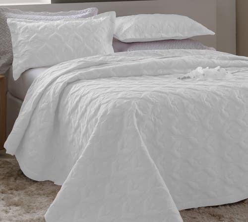 Colcha de Solteiro 2 Peças Madri 3D Matelassê Rozac Branca Menor preço em Colcha de Solteiro 2 Peças Madri 3D Matelassê Rozac Branca