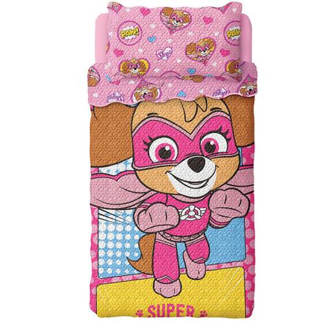 Colcha Dupla Face Bouti Solteiro Patrulha Canina Skye 2 pçs - Lepper é boa?