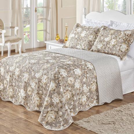 Colcha Estampada Dupla Face Bouti Queen 03 Peças - Caqui - Bia enxovais é ruim? Colcha Estampada Dupla Face Bouti Queen 03 Peças - Caqui - Bia enxovais é boa?