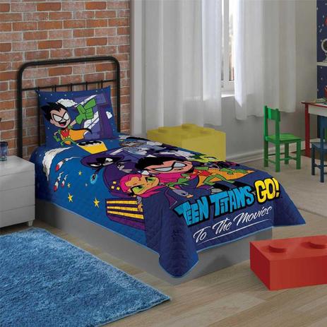 colcha infantil lepper matelassê teen titans go com 1 peça Menor preço em colcha infantil lepper matelassê teen titans go com 1 peça