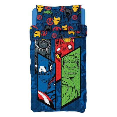 colcha infantil menino dupla face avengers com 2 peças - Lepper Menor preço em colcha infantil menino dupla face avengers com 2 peças - Lepper