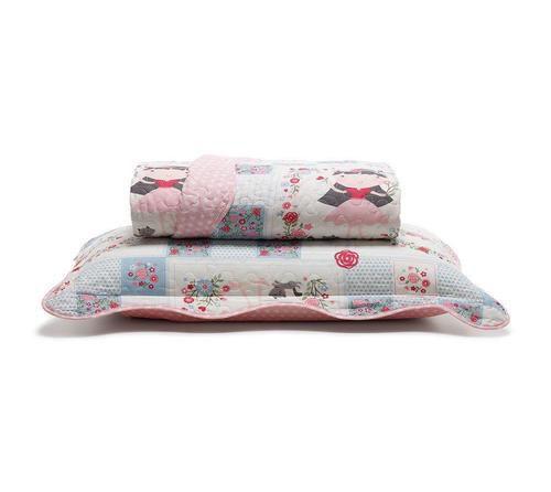Colcha Infantil Solteiro Boutis Santista 1,80m x 2,40m 2 Peças Nina Rosa é boa?