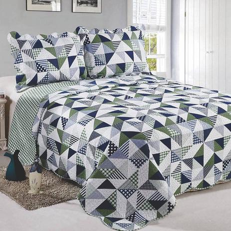 Colcha King Size Evolution Patchwork 3 Peças 150 Fios Veridiana Camesa Menor preço em Colcha King Size Evolution Patchwork 3 Peças 150 Fios Veridiana Camesa