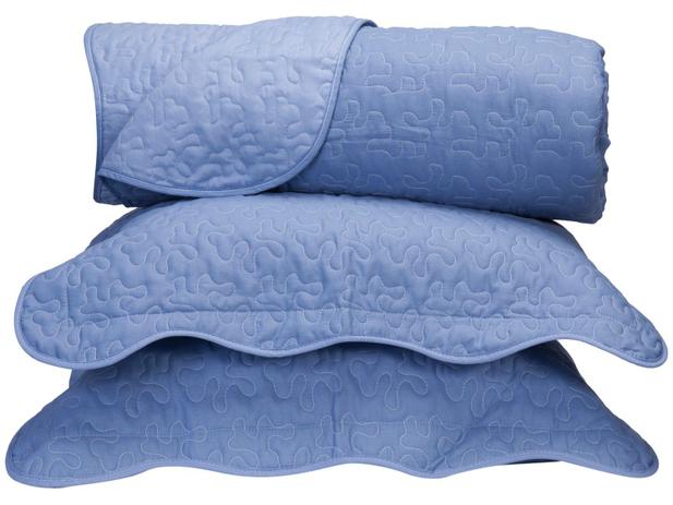 Colcha King Size Santista Boutis Azul - Santista Boutis Azul 3 Peças Menor preço em Colcha King Size Santista Boutis Azul - Santista Boutis Azul 3 Peças