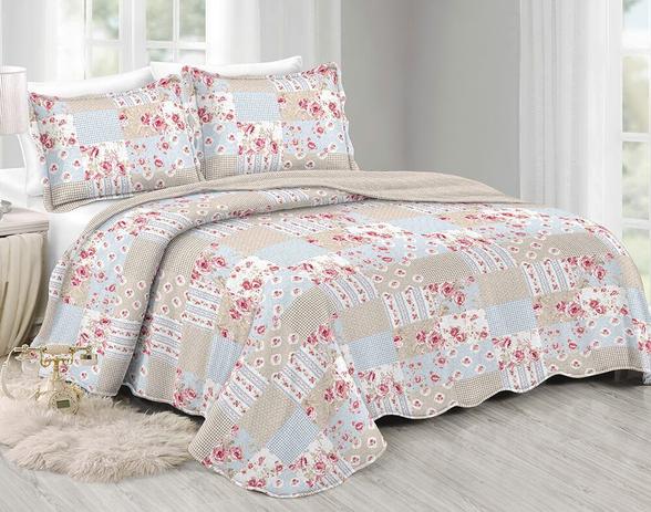 Colcha Matelasse Casal Evolution Azalea 3 peças Camesa Menor preço em Colcha Matelasse Casal Evolution Azalea 3 peças Camesa