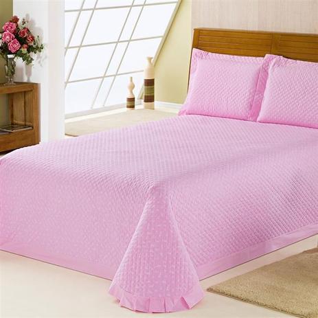 Colcha Matelassê Delicate Bliss Casal 200 Fios Rosa Plumasul Menor preço em Colcha Matelassê Delicate Bliss Casal 200 Fios Rosa Plumasul