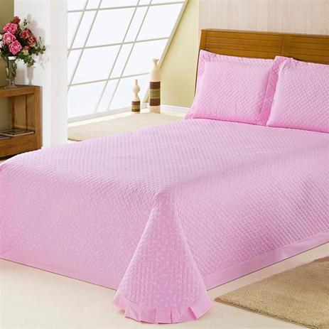 Colcha Matelassê Delicate Bliss King 200 Fios Rosa Plumasul Menor preço em Colcha Matelassê Delicate Bliss King 200 Fios Rosa Plumasul