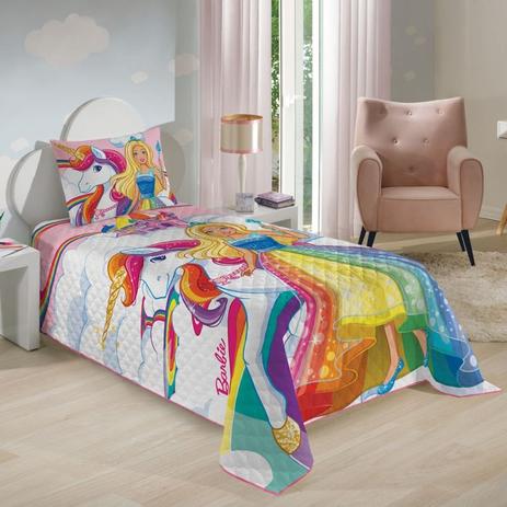 Colcha Matelasse Solteiro Estampada Barbie Reinos Magicos 1,50 m x 2,10 m - Lepper Menor preço em Colcha Matelasse Solteiro Estampada Barbie Reinos Magicos 1,50 m x 2,10 m - Lepper