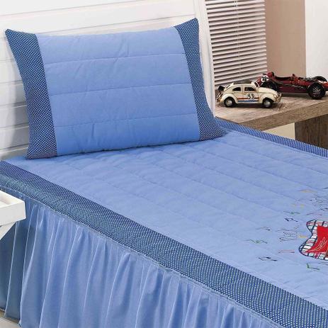 Colcha Milano Guitarra Solteiro 02 peças Azul - Valle Enxovais Menor preço em Colcha Milano Guitarra Solteiro 02 peças Azul - Valle Enxovais