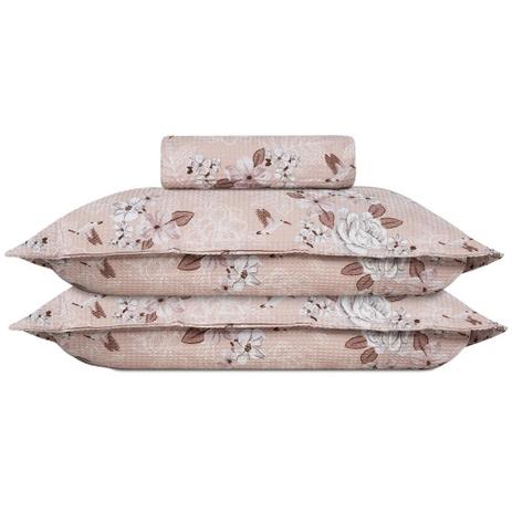 Colcha Piquet Casal Queen e Porta Travesseiro estampado 100% Algodão - Jogo com 3 peças - Dohler Menor preço em Colcha Piquet Casal Queen e Porta Travesseiro estampado 100% Algodão - Jogo com 3 peças - Dohler